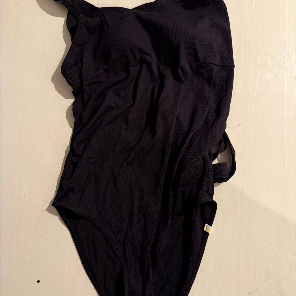 Seraphine Maternity Black One Piece Swimsuit